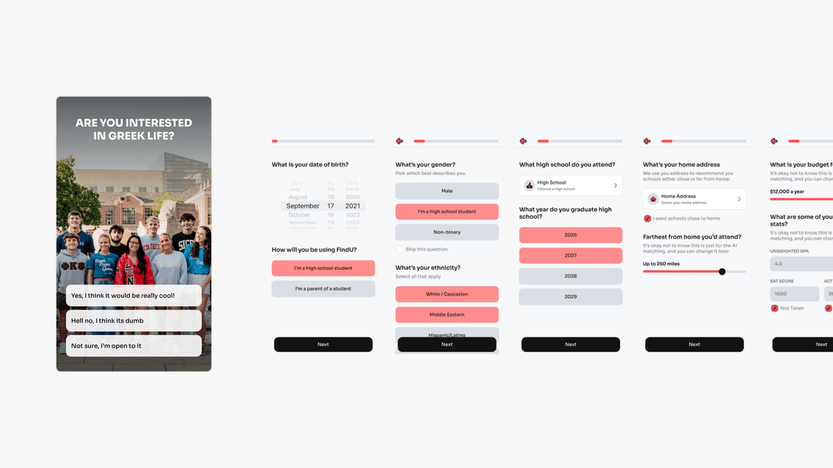 New onboarding flow