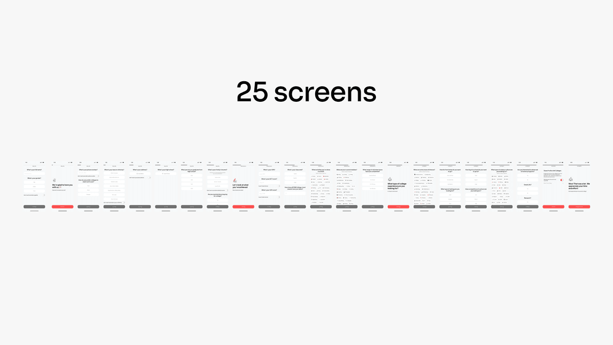 Old onboarding flow